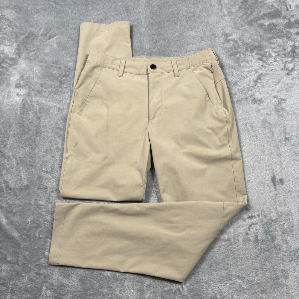 Nomatic Outset Pants Mens 30x28 Khaki Slim Fit Active Stretch Chino Hiking
